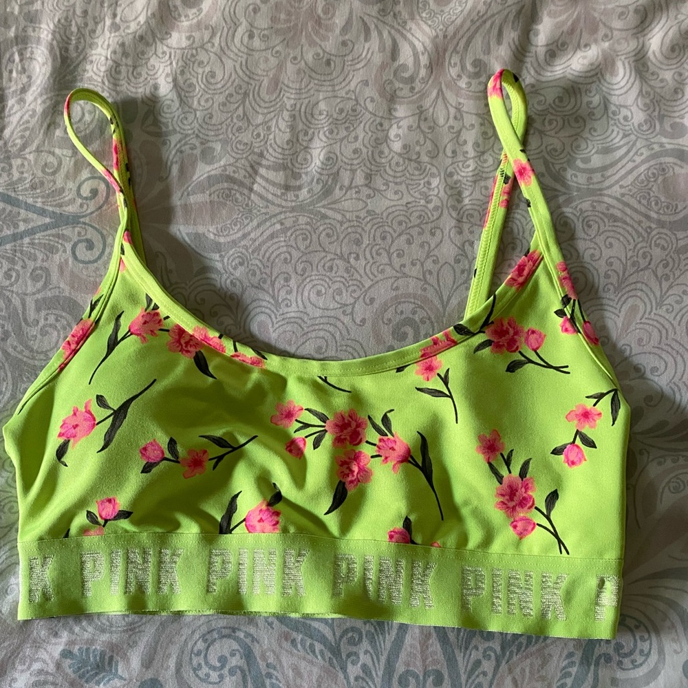 PINK Sz Small Sports Bra to Pool